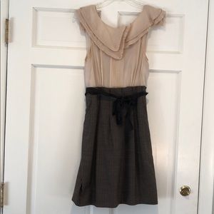 BCBG Pleated Detail Cocktail Dress